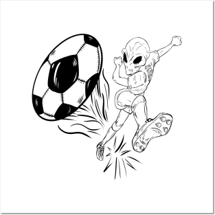 Alien Soccer Posters and Art